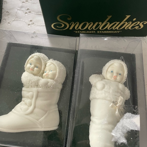 5 pieces Charming Cream Snow Baby Figurine - Picture 4 of 4